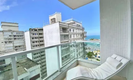 Apartamento com 2 dormitórios para alugar, 100 m² por R$ 4.500,02/mês - Pitangueiras - Guarujá/SP