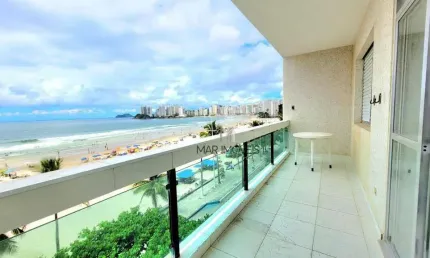 Apartamento com 1 dormitório à venda, 80 m² frente total para o mar - pitangueiras - guarujá/sp