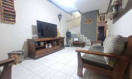 Casa com 3 dormitórios à venda, 102 m²  Úteis - 2 vagas - Asturias - Guarujá/SP