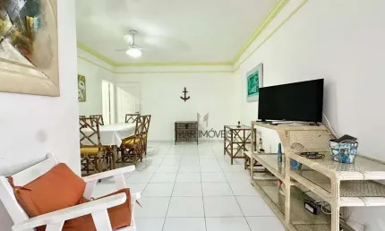 Apartamento com 3 dormitórios à venda, 90 m² por r$ 595.000,00 - pitangueiras - guarujá/sp
