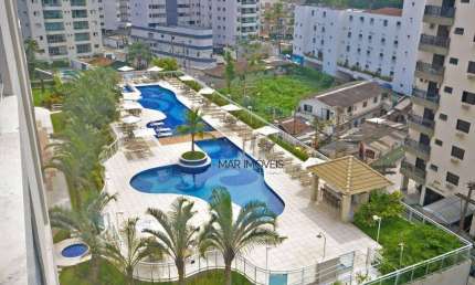Apartamento em excelente localização com varanda gourmet e lazer de clube na região da praia das Astúrias no Guarujá!