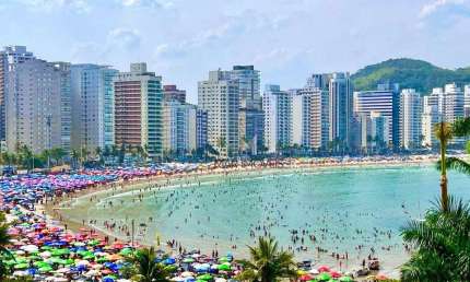 Apartamento com 3 quartos para alugar na Rua das Galhetas, Jardim Astúrias, Guarujá