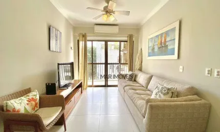 Apartamento com 2 dormitórios para alugar, 90 m² por R$ 4.000,02/mês - Tombo - Guarujá/SP