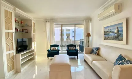 Apartamento com 3 dormitórios, 140 m² - venda por R$ 900.000 ou aluguel por R$ 6.500/mês - Pitangueiras - Guarujá/SP
