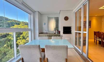 Apartamento com 2 dormitórios para alugar, 85 m² por R$ 5.200/mês - Pitangueiras - Guarujá/SP