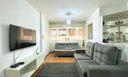 Apartamento com 2 dormitórios para alugar, 90 m² por R$ 2.900,02/mês - Enseada - Guarujá/SP