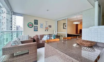 Apartamento com 3 dormitórios à venda, 105 m² por r$ 800.000,00 - pitangueiras - guarujá/sp