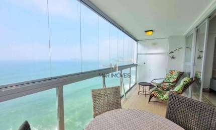 Apartamento com 4 dormitórios para alugar, 140 m² por R$ 7.000,00/mês - Pitangueiras - Guarujá/SP