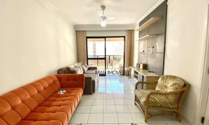Apartamento com 2 dormitórios, 115 m² - venda por r$ 700.000,00 ou aluguel por r$ 6.480,00/mês - pitangueiras - guarujá/sp