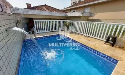 Casa com 5 quartos à venda no Embaré, Santos 