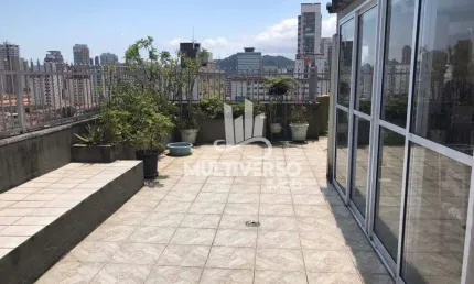 Cobertura à venda, 3 quartos no bairro Boqueirão em Santos