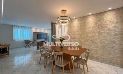 Apartamento com 3 dormitórios mobiliado à venda, 125 m² por R$ 760.000,00 - Tupi - Praia Grande/SP