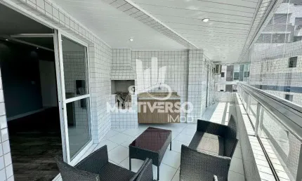 Apartamento com 3 dormitórios à venda, 126 m² por R$ 820.000,00 - Vila Guilhermina - Praia Grande/SP