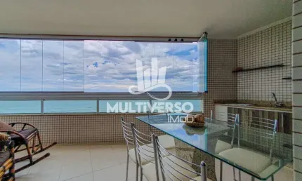 Apartamento Frente Mar, Porteira Fechada com 3 dormitórios à venda, 150 m² - Vila Caiçara - Praia Grande/SP