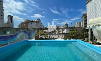Cobertura à venda, 3 quartos no bairro José Menino em Santos