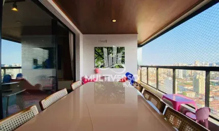 Apartamento espetacular 2 dormitórios vista mar no boqueirão em santos