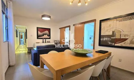 APARTAMENTO Á VENDA PORTEIRA FECHADA EN FRENTE Á PRAIA NO BOQUEIRÃO