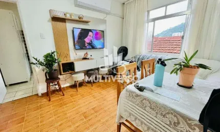 Apartamento padrão 2 dormitórios no campo grande em santos