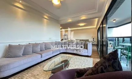 Apartamento de Luxo vista Mar, Pompéia, 03 suítes + dependência,254m², sala mapla, sacada vista mar, 02 vagas de garagem, R$3.000.000,00