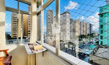 Excelente apartamento 3 dormitórios Vista mar frente praia José Menino em Santos