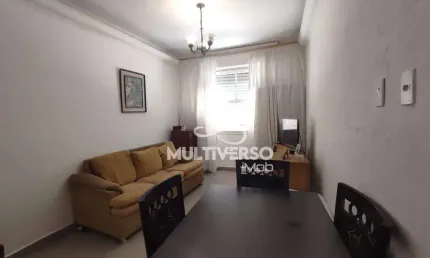 Apartamento 01 dormitório com vaga coletiva elevador e portaria 24h no bairro pompéia em santos - sp