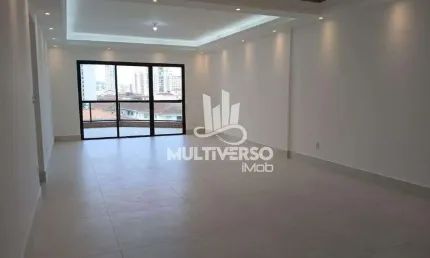 Apartamento reformado 03 dormitórios sendo 01 suíte 02 vagas de garagem com dependência de empregada no boqueirão em santos