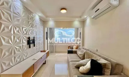 Apartamento 2 dormitórios mobiliado com 68m2 excelente