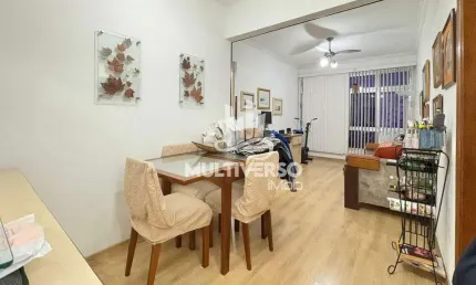 Apartamento 2 dormitórios elevador vaga vista livre no campo grande em santos