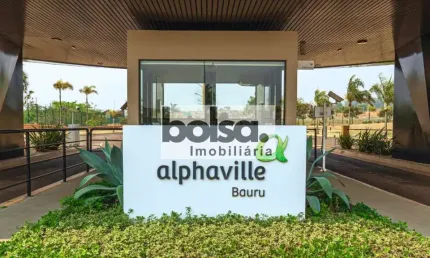 Terreno em condomínio fechado à venda no Alphaville, Bauru 
