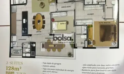 Apartamento com 3 quartos à venda no Jardim Estoril IV, Bauru 