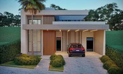 Casa terrea em construção a venda no Residencial Lago Azul em Jundiai SP
