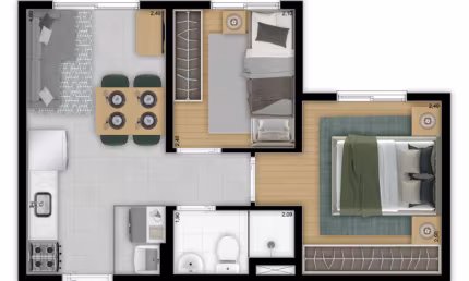 Apartamento com 2 quartos à venda na Rua Zike Tuma, 1037, Interlagos, São Paulo