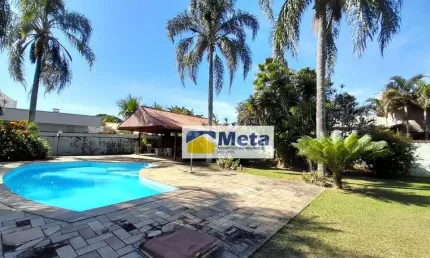 Casa com 5 dormitórios  (4 suítes) à venda - AT 2630 m²  - AC 477 m² - R$ 2.200.000 - Condomínio Vale do Sol - Tremembé/SP