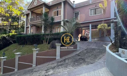 Casa com 4 dormitórios à venda, 427 m² por r$ 1.300.000,00 - granja carneiro viana - cotia/sp