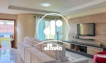 Sobrado à venda, 3 quartos, 3 suítes,4 vagas, Vila Scarpelli - Santo André/SP