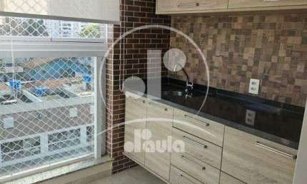 Apartamento para Alugar, 3 Quartos, Sacada Gourmet, Bairro Campestre, Santo André,SP