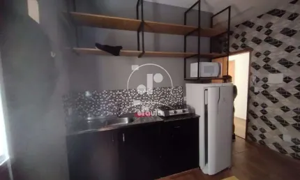 Kitnet mobiliada para alugar, 300m² da faculdade ufabc, bairro bangu, santo andré/sp