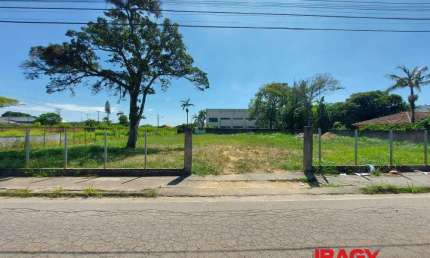 Terreno comercial para alugar na Heriberto Hulse Esq. Com Braulino Duarte Pereira, Serraria, São José, 1528 m2 por R$ 3.000