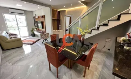 Cobertura com 3 dormitórios à venda, 168 m² por r$ 1.700.000,00 - cidade jardim - caraguatatuba/sp