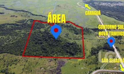 Área à venda, 413300 m² por R$ 32.000.000 - Barranco Alto - Caraguatatuba/SP