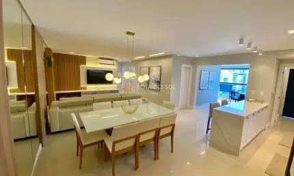 Veritá apartamento com 3 suítes e 2 vagas na Meia Praia