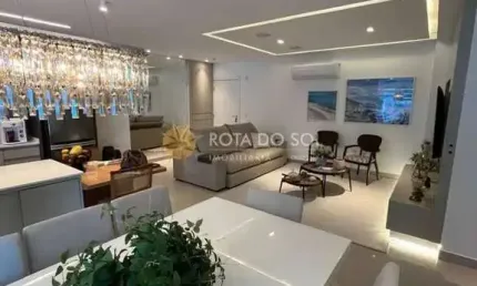 Munique apartamento mobiliado 3 suítes e 2 vagas na meia praia