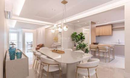 Villa Toscana cobertura mobiliada 4 suítes e 2 vagas na Meia Praia