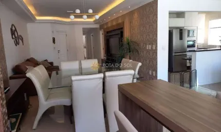 Salvador Dalí apartamento com 3 quartos e 2 vagas na Meia Praia