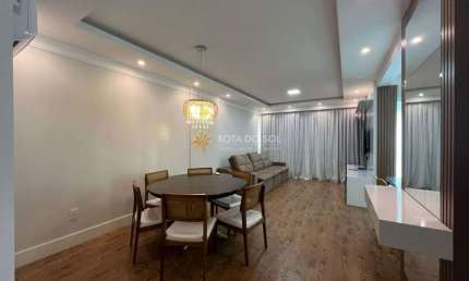 Garden Ville apartamento mobiliado com 3 suítes e 2 vagas na Meia Praia