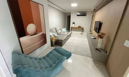 Joia do Oceano apartamento mobiliado 4 suítes na Meia Praia