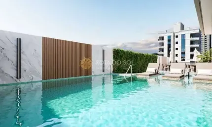 Beach tower apartamento 2 suítes em perequê porto belo