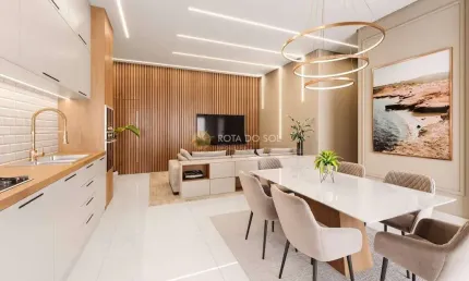 Beach Tower Apartamento 2 Suítes e 1 Vaga em Perequê Porto Belo