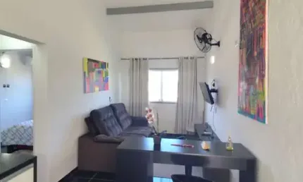 APARTAMENTO COM 1 DORMITÓRIO MOBILIADO NA PRAIA GRANDE.