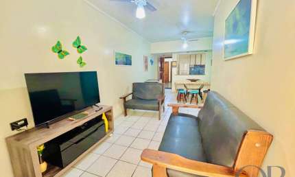 APARTAMENTO COM 2 DORMITÓRIOS MOBILIADO APENAS 100 METROS DO MAR NA PRAIA GRANDE